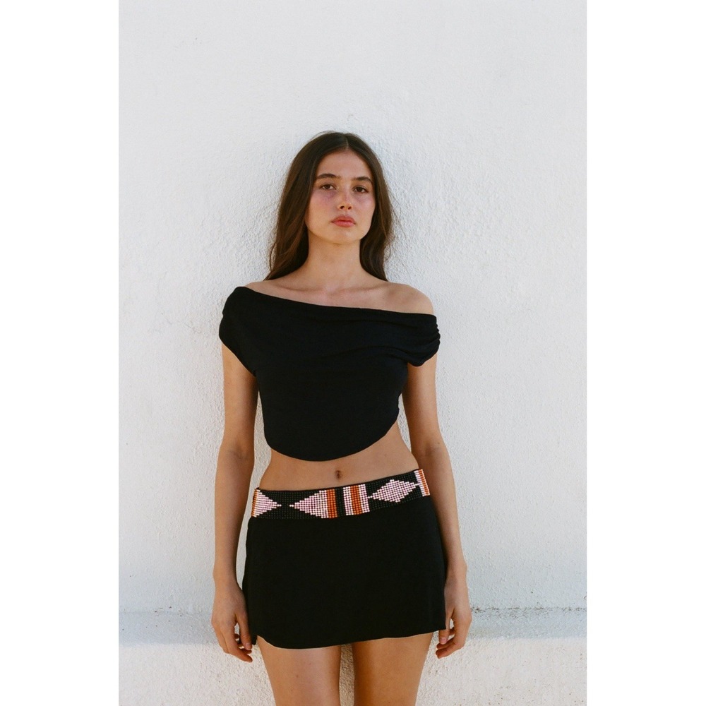 NWT Indah Black Soho Mini Skirt and Maha Top Two-Piece Set XS - Picture 5 of 15